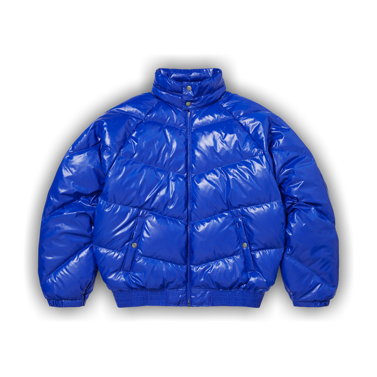Buy Supreme x Schott Glossy Lightweight Down Puffer Jacket 'Royal