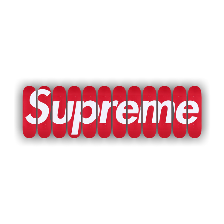 Buy Supreme Box Logo Skateboards (Set Of 12) 'Red' - SS26SB8 RED