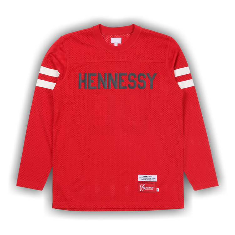 Buy Supreme Hennessy Football Jersey 'Red' - 00052 1FW1104SHFJR