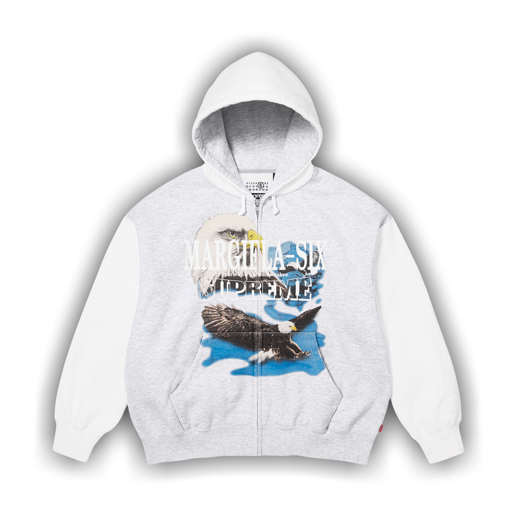Buy Supreme x MM6 Maison Margiela Eagle Zip Up Hooded Sweatshirt