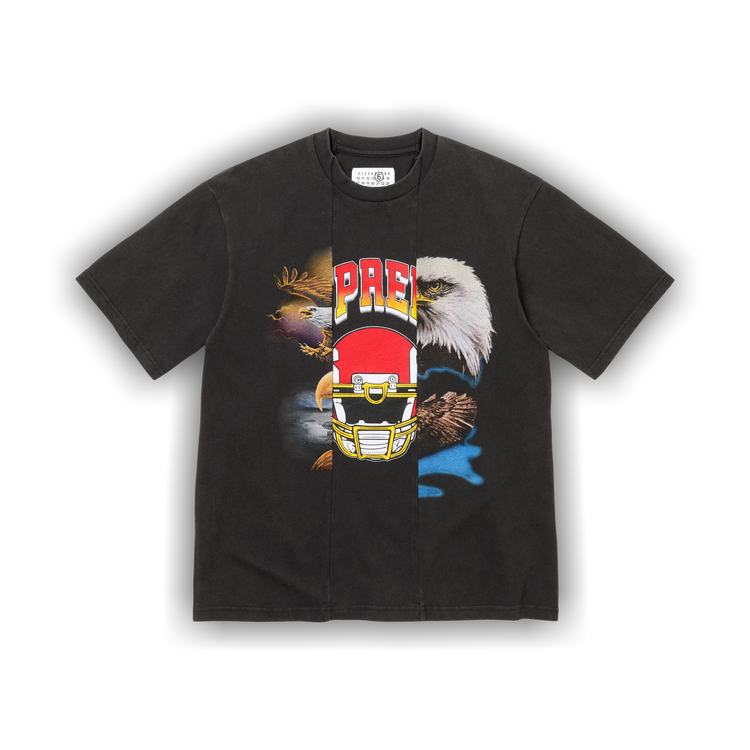 Buy Supreme x MM6 Maison Margiela Split Short-Sleeve Top 'Black