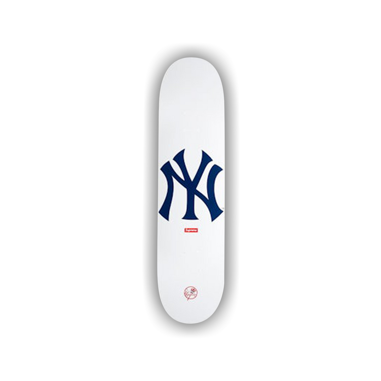 Buy Supreme x New York Yankees Skateboard Deck 'White' - 00052
