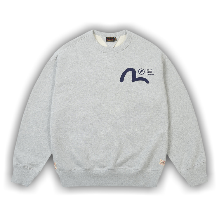 Buy Palace x Evisu Crew 'Grey Marl' - P30CS262 | GOAT