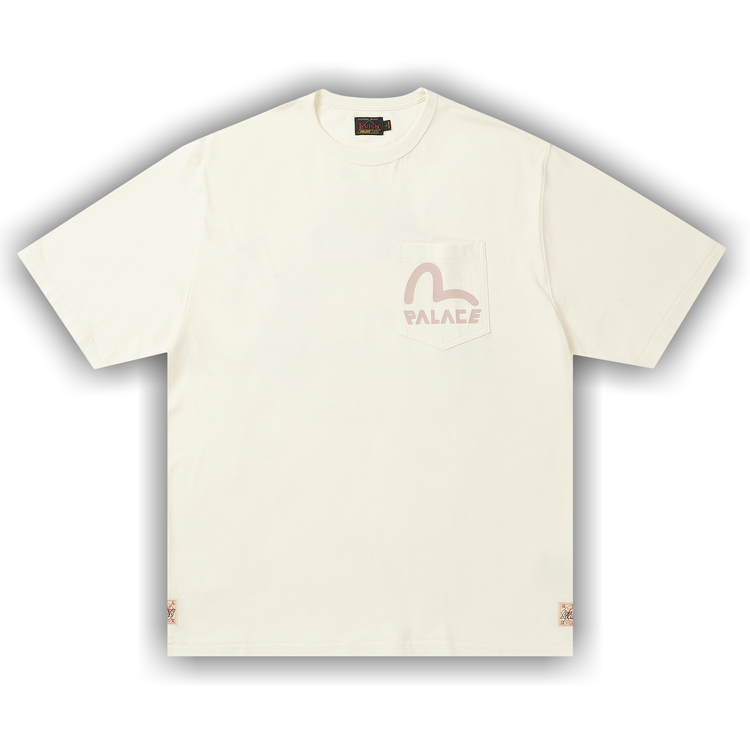 Buy Palace x Evisu Heavy Wash T-Shirt 'Off White' - P30ES243 | GOAT