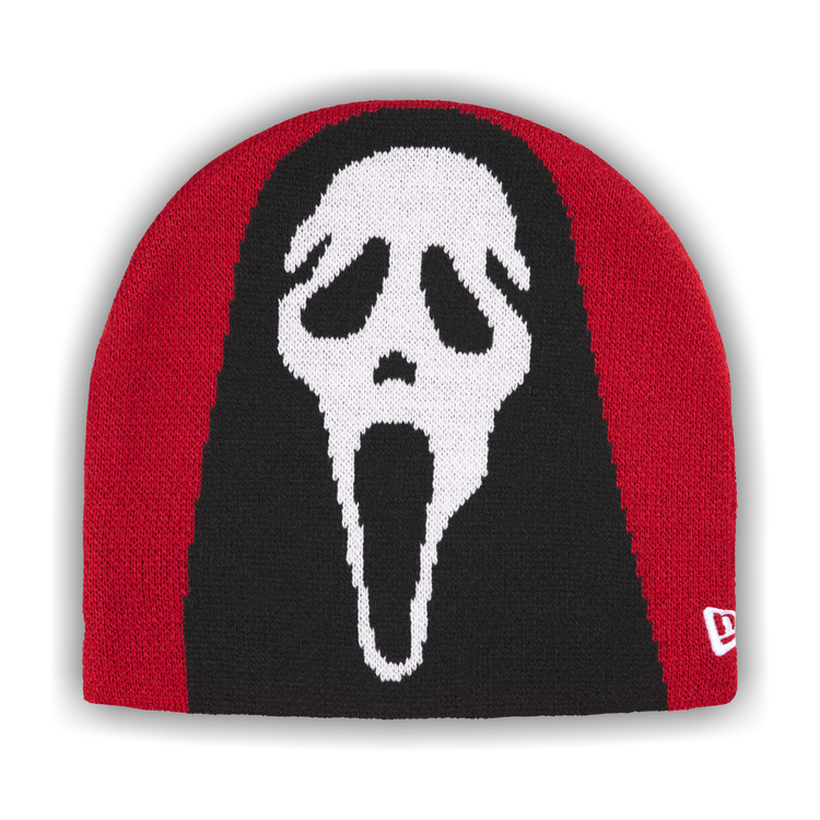 Buy Supreme New Era Ghostface Beanie 'Red' - SS26BN43 RED | GOAT
