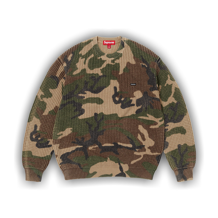 Buy Supreme Washed Small Box Waffle Sweater 