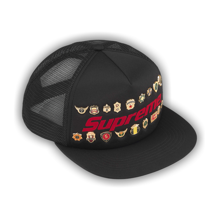 Buy Supreme Pins Mesh Back 5-Panel 'Black' - SS26H65 BLACK | GOAT