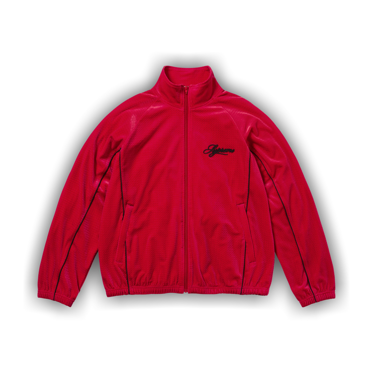 Buy Supreme Velour Mesh Track Jacket 'Red' - SS26J31 RED | GOAT UK