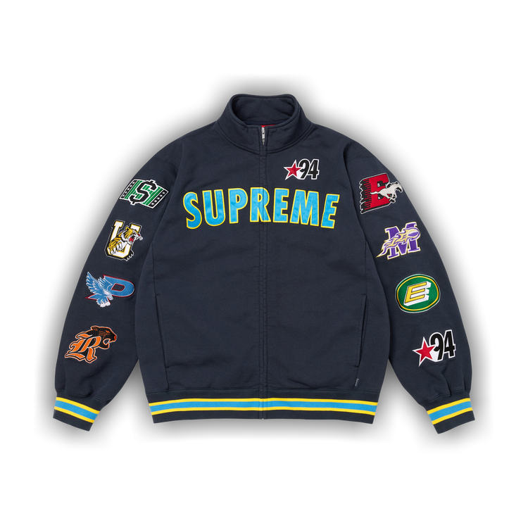 Buy Supreme Mascots Zip Up Sweatshirt 'Navy' - SS26SW27 NAVY | GOAT SA