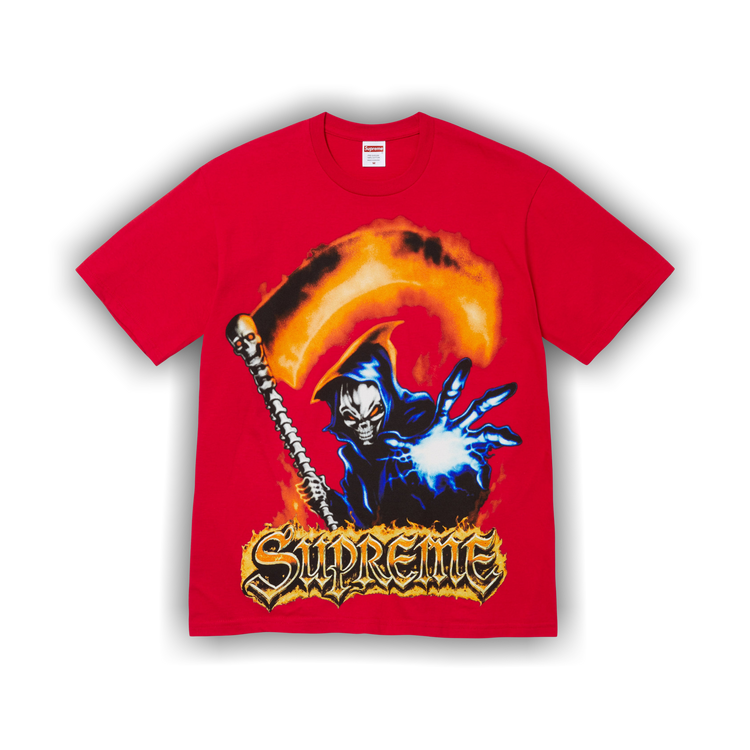 Buy Supreme Grim Reaper Tee 'Red' - SS26T68 RED | GOAT