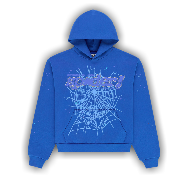 SP5DER パーカー ライトブルー ラインストーン S Buy Sp5der Rhinestone Punk V2 Hoodie 'Blue' - ST041SS26BLU | GOAT