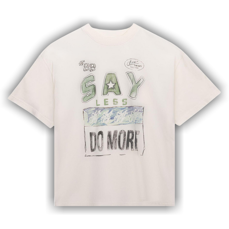 Buy Honor The Gift Say Less Do More Tee 'White' - HTG260196 WHIT