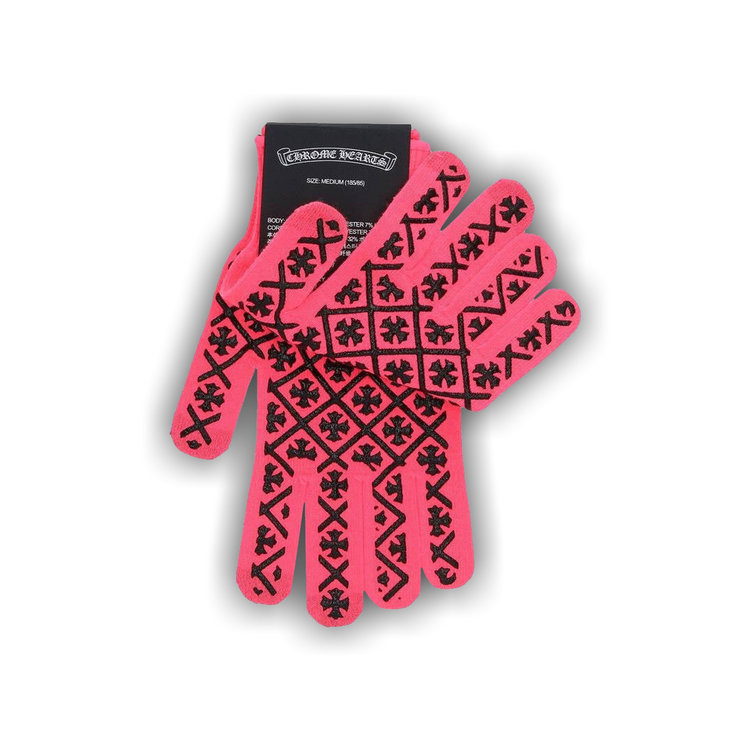 Buy Chrome Hearts Checkmate Work Gloves 'Pink' - 01383 10014CHCWGP
