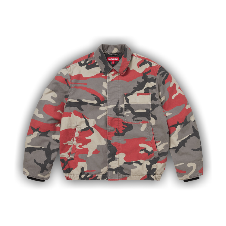 Buy Supreme Cordura Twill Utility Jacket 'Red Camo' - SS26J61 RED