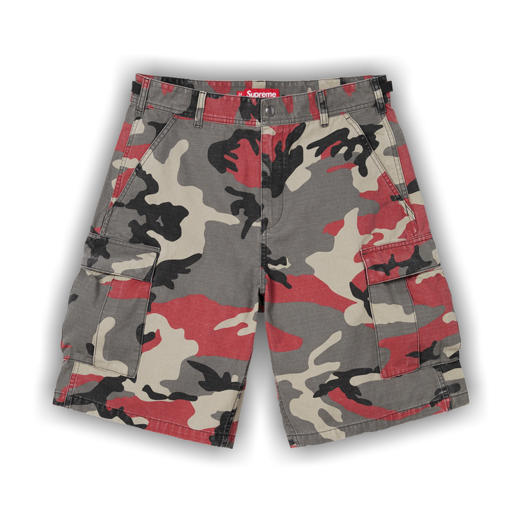 Buy Supreme Cargo Short 'Red Camo' - SS26SH13 RED CAMO | GOAT