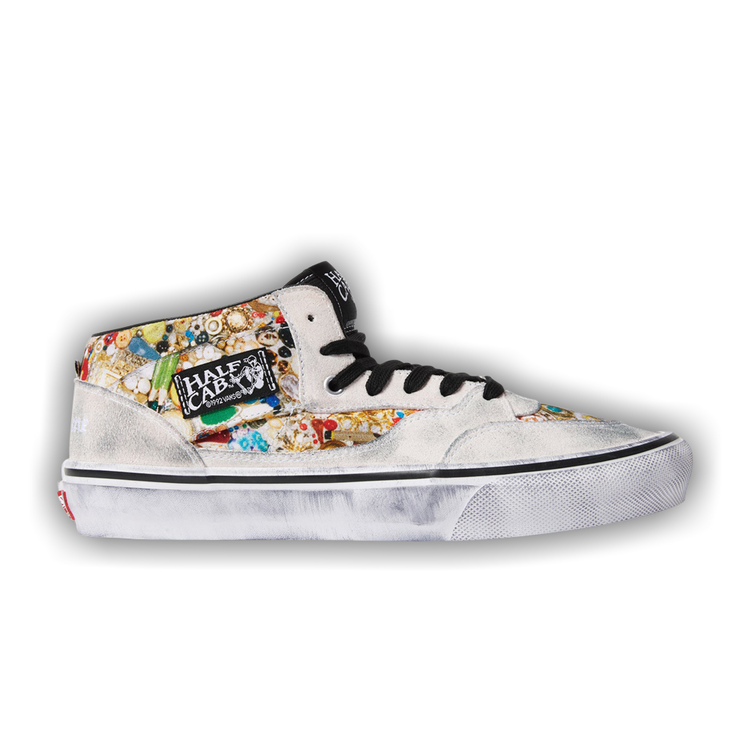 Buy Supreme x Mike Kelley x Vans Half Cab 'White' - VN00112HNTR | GOAT