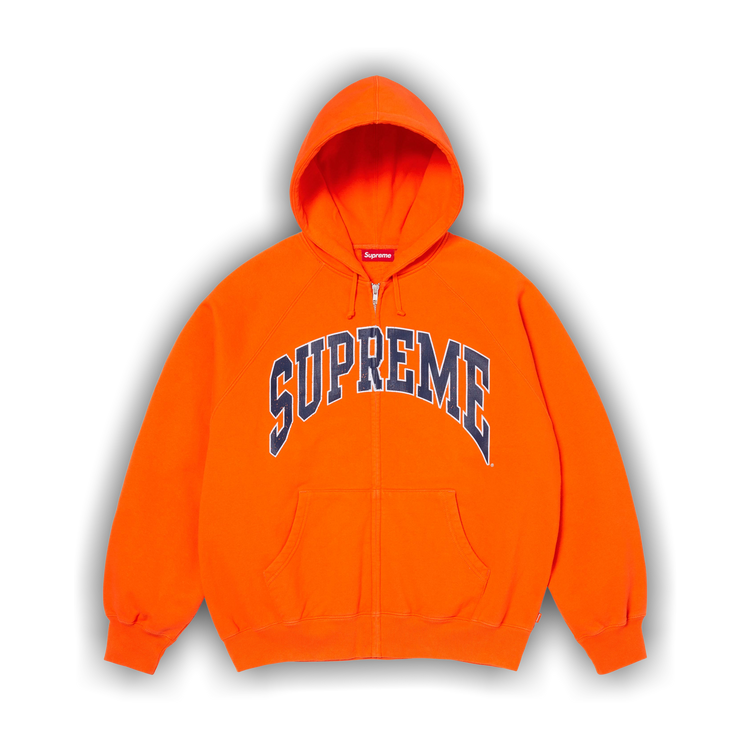 Supreme Riptop Hooded Pullover M オレンジ Buy Supreme Cracked Raglan Zip Up Hooded Sweatshirt 'Dark Orange