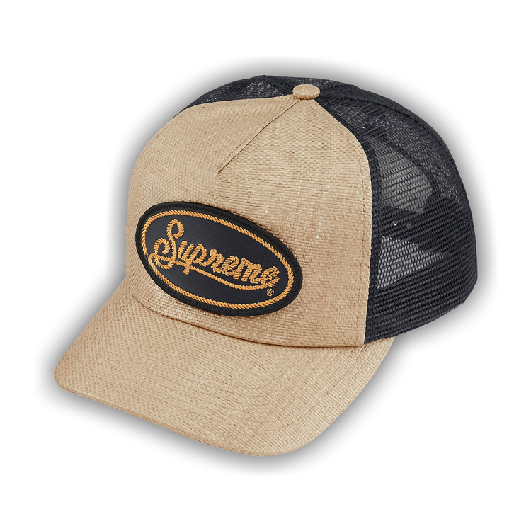 Supreme Raffia Mesh Back 5-Panel新品 Buy Supreme Raffia Mesh Back 5-Panel 'Tan' - SS26H24 TAN | GOAT