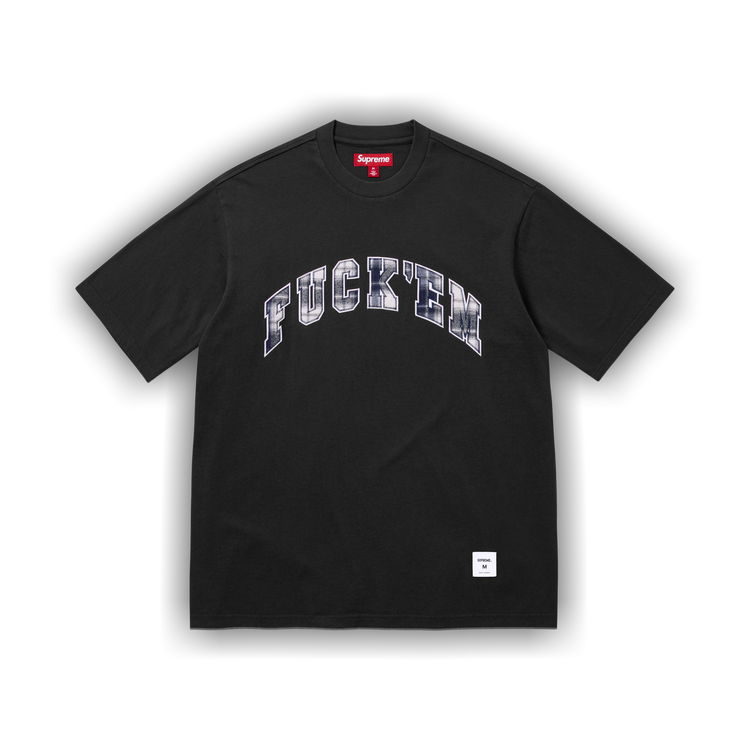 Buy Supreme Fuck Em Plaid Short-Sleeve Top 'Black' - SS26KN40