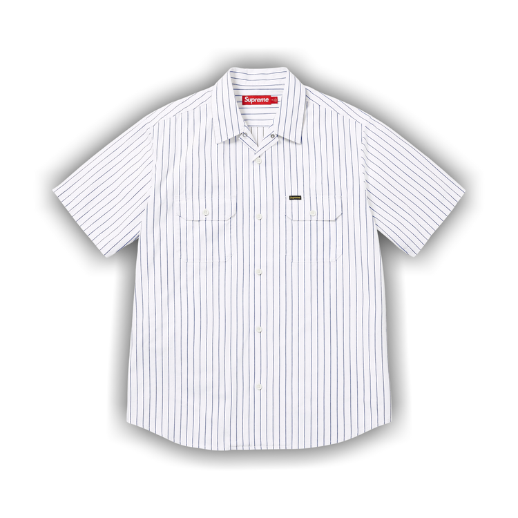 Buy Supreme Ghostface Short-Sleeve Work Shirt 'Stripe' - SS26S24