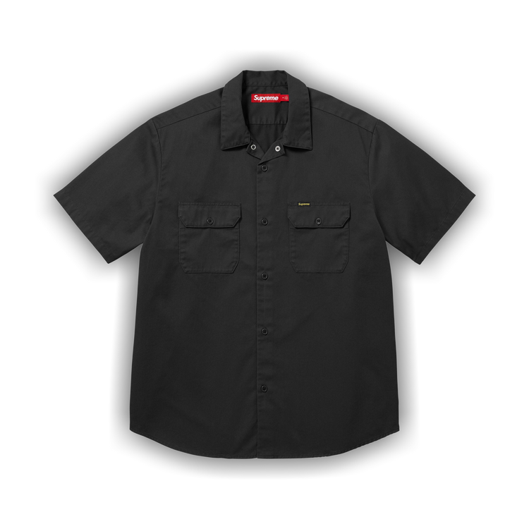 Buy Supreme Ghostface Short-Sleeve Work Shirt 'Black' - SS26S24