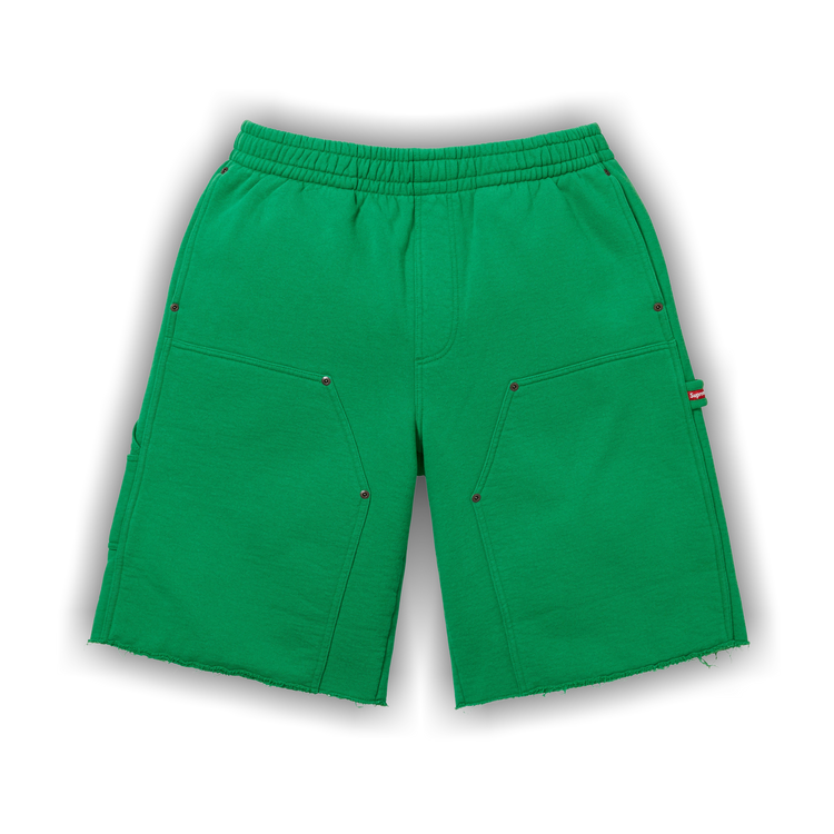 Buy Supreme Double Knee Painter Sweatshort 'Green' - SS26SH8 GREEN