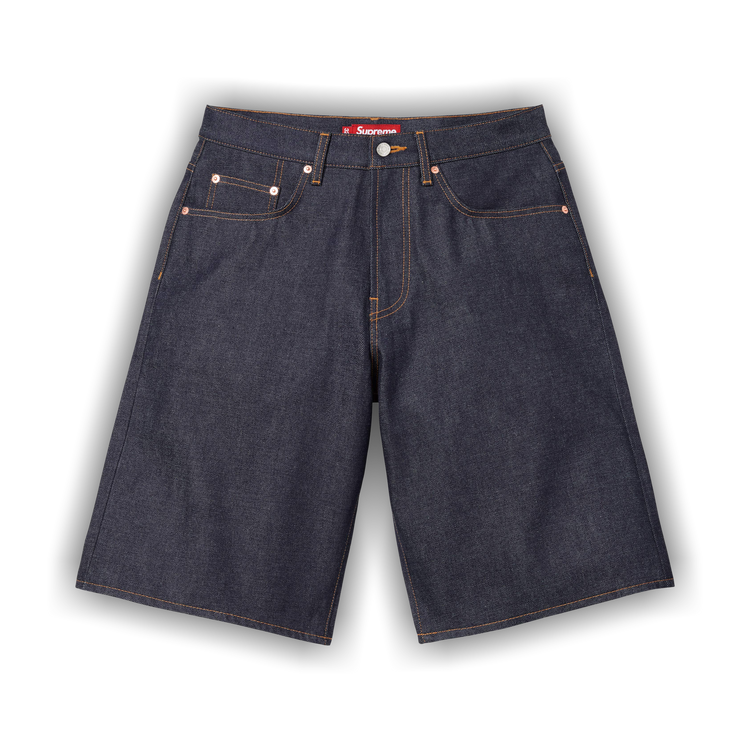 Buy Supreme Baggy Selvedge Denim Short 'Rigid Indigo' - SS26SH2
