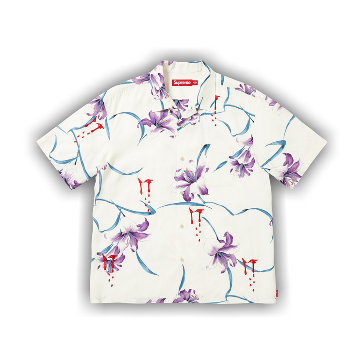 Buy Supreme Aoi Lilies Short-Sleeve Shirt 'White' - SS26S16 WHITE