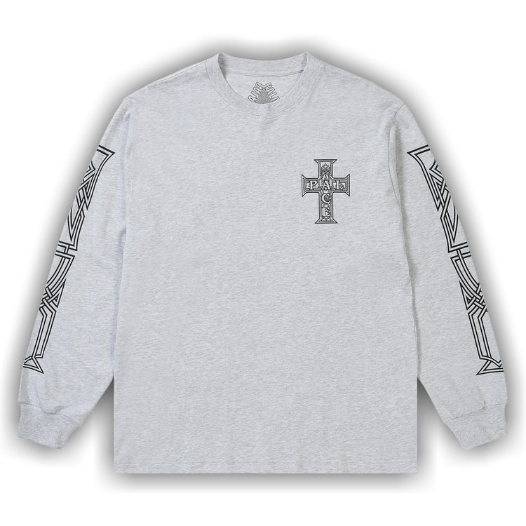 Buy Palace Y So Cross Long-Sleeve 'Grey Marl' - P30LS001 | GOAT