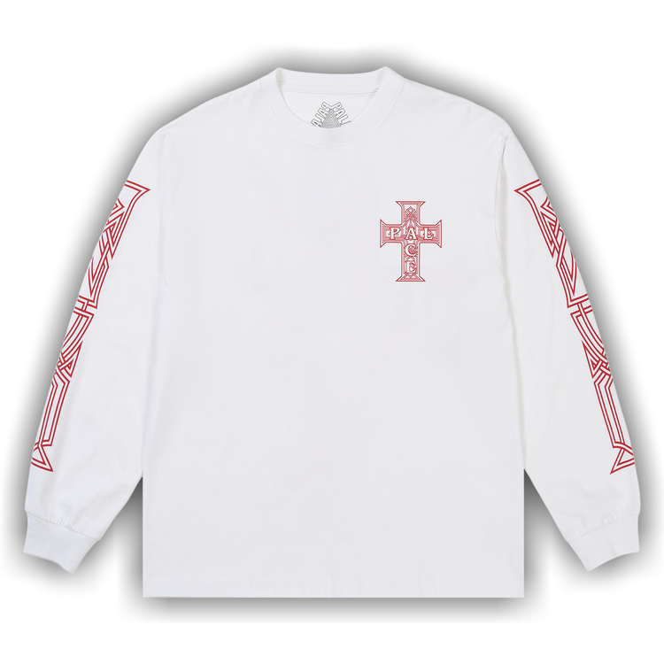 Buy Palace Y So Cross Long-Sleeve 'White' - P30LS004 | GOAT