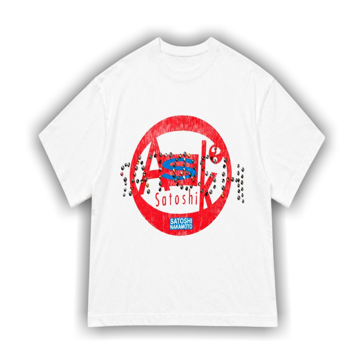 Buy Satoshi Nakamoto Ask Satoshi Tee 'White' - SS26TEE014 WHIT | GOAT