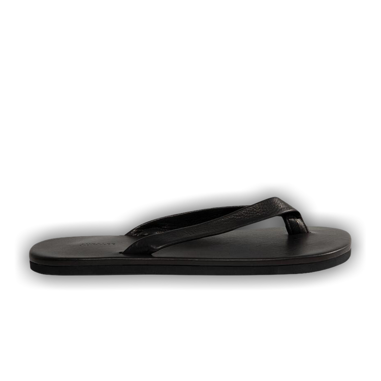 靴 AURALEE 26ss SOFT LEATHER FLIP-FLOPS 27 Buy Auralee Soft Leather Flip-Flop 'Black' - A26SS05QD BLK | GOAT