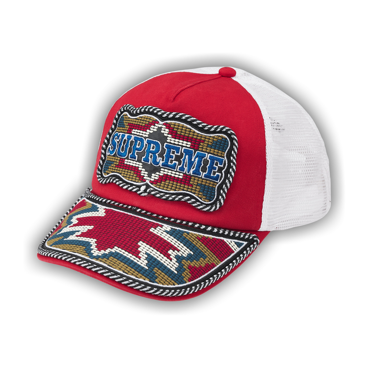 Buy Supreme Western Embroide Mesh Back 5-Panel 'Red' - SS26H93 RED