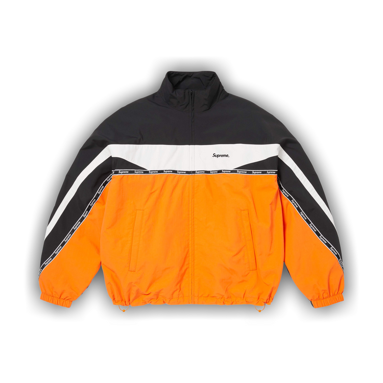 Buy Supreme Logo Taping Track Jacket 'Orange' - SS26J107 ORANGE | GOAT