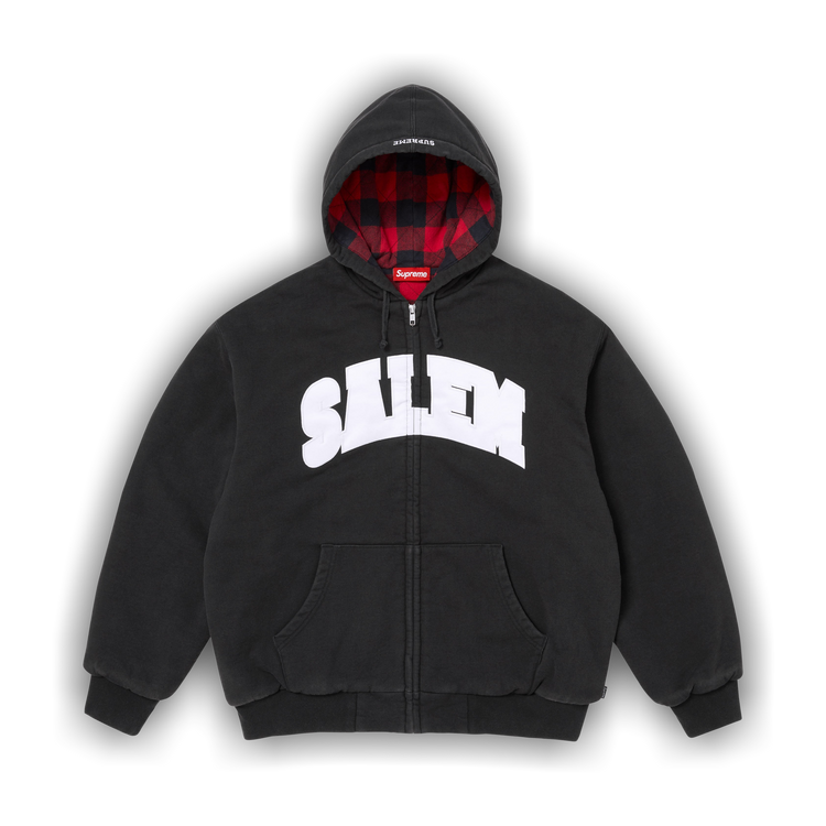Buy Supreme x Salem Zip Up Hooded Sweatshirt 'Black' - SS26SW57
