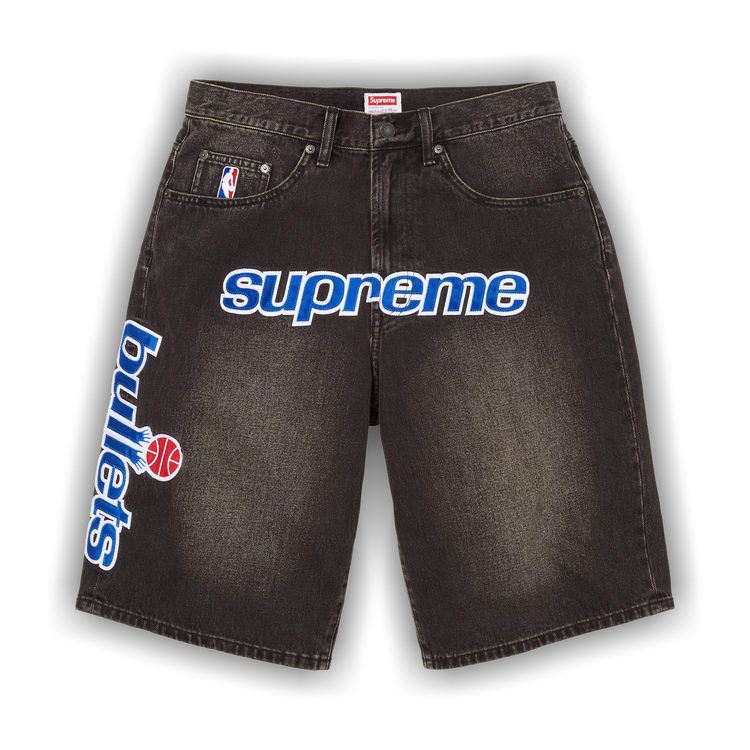 Buy Supreme x Mitchell & Ness Washington Bullets Baggy Denim Short