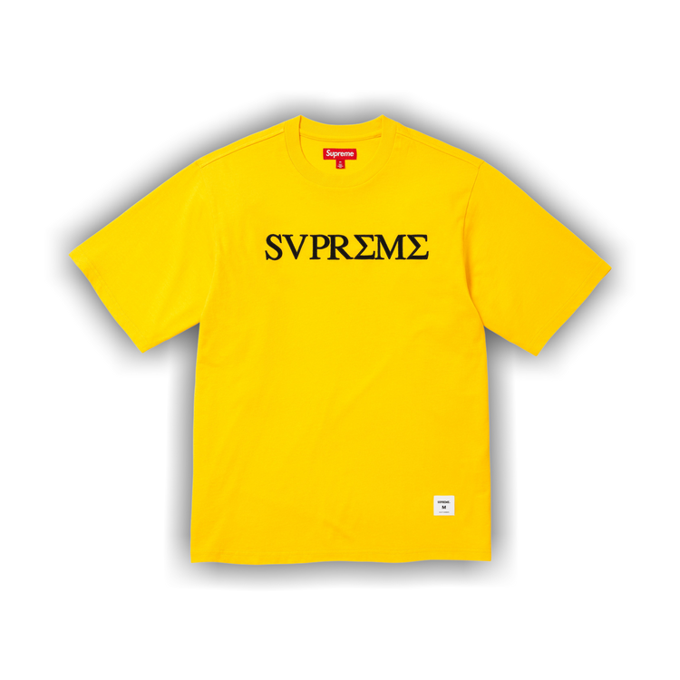 Buy Supreme Greek Short-Sleeve Top 'Yellow' - SS26KN103 YELLOW | GOAT