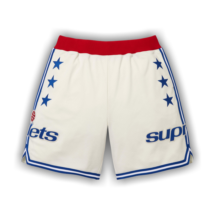 ウェア Supreme Mitchell & Ness Basketball Short Buy Supreme x Mitchell & Ness Teams Short 'White' - SS26SH36 WHITE