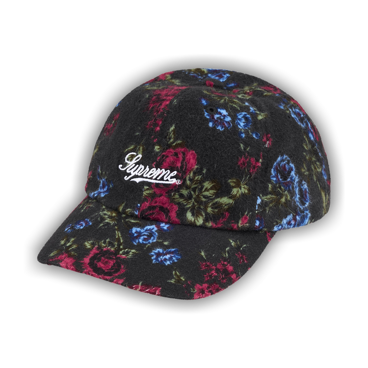 Buy Supreme Floral Flannel 6-Panel 'Black' - SS26H112 BLACK | GOAT