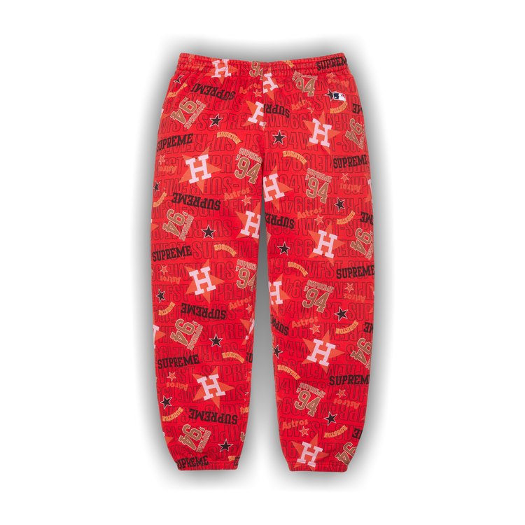 Buy Supreme x Mitchell & Ness Teams Sweatpant 'Red' - SS26P68 RED