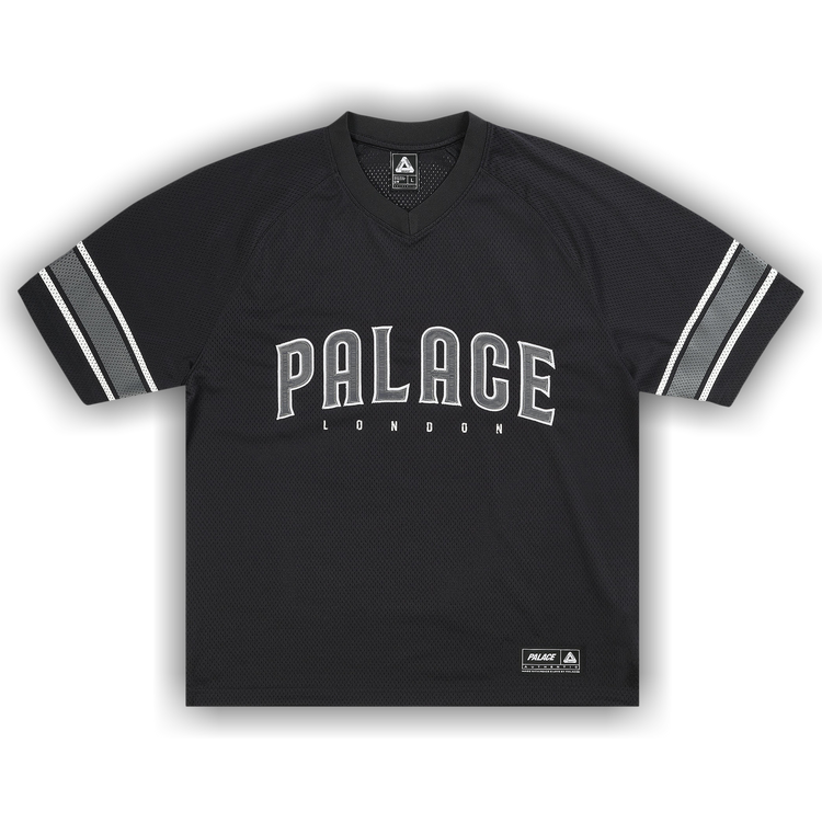 Buy Palace Satin The Park Mesh Jersey 'Black' - P30ES221 | GOAT
