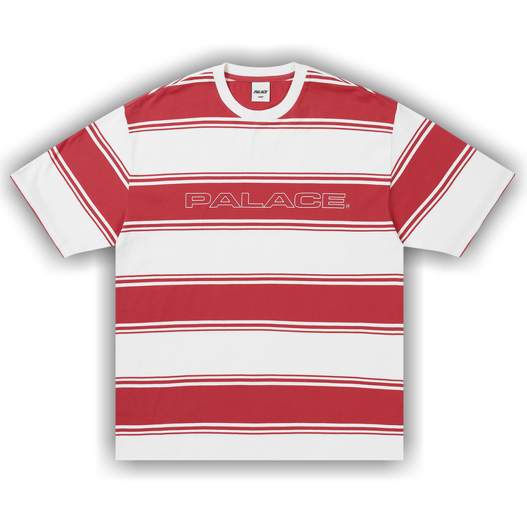 Buy Palace Tidy Stripe T-Shirt 'Red' - P30ES214 | GOAT