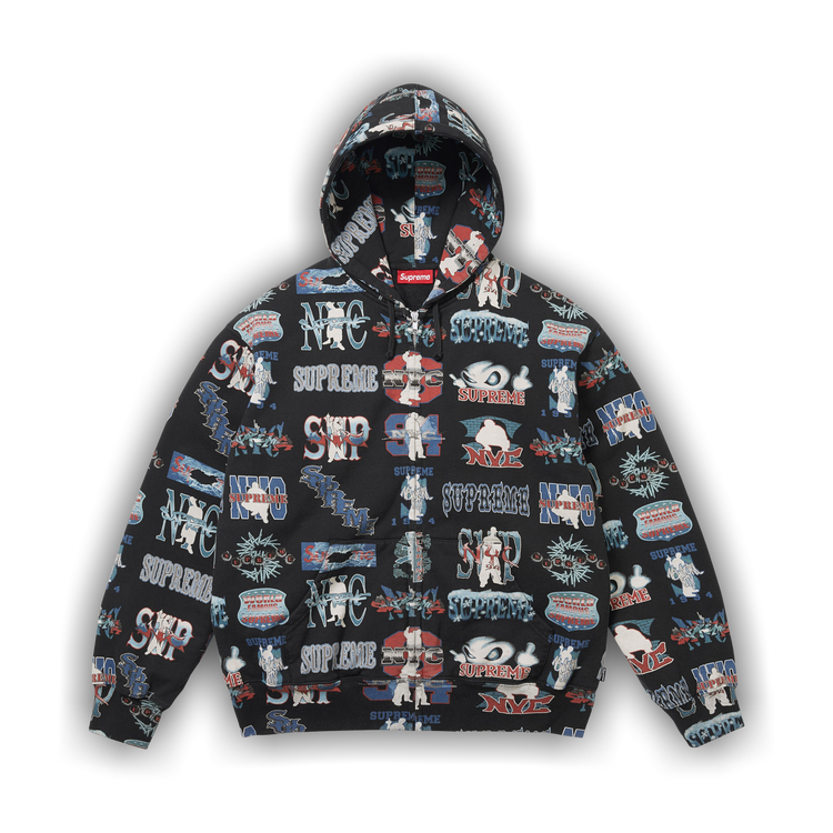 Supreme ブラック Buy Supreme Flash Zip Up Hooded Sweatshirt 'Black' - SS26SW101
