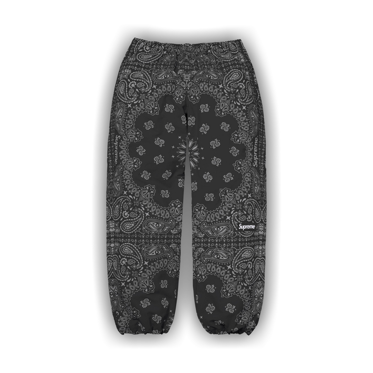 Buy Supreme Reflective Bandana Track Pant 'Black' - SS26P70 BLACK