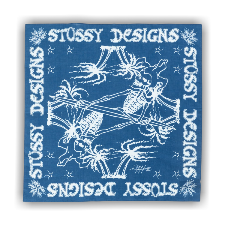 Buy Stussy Surf Joker Bandana 'Blue' - 139030 BLUE | GOAT
