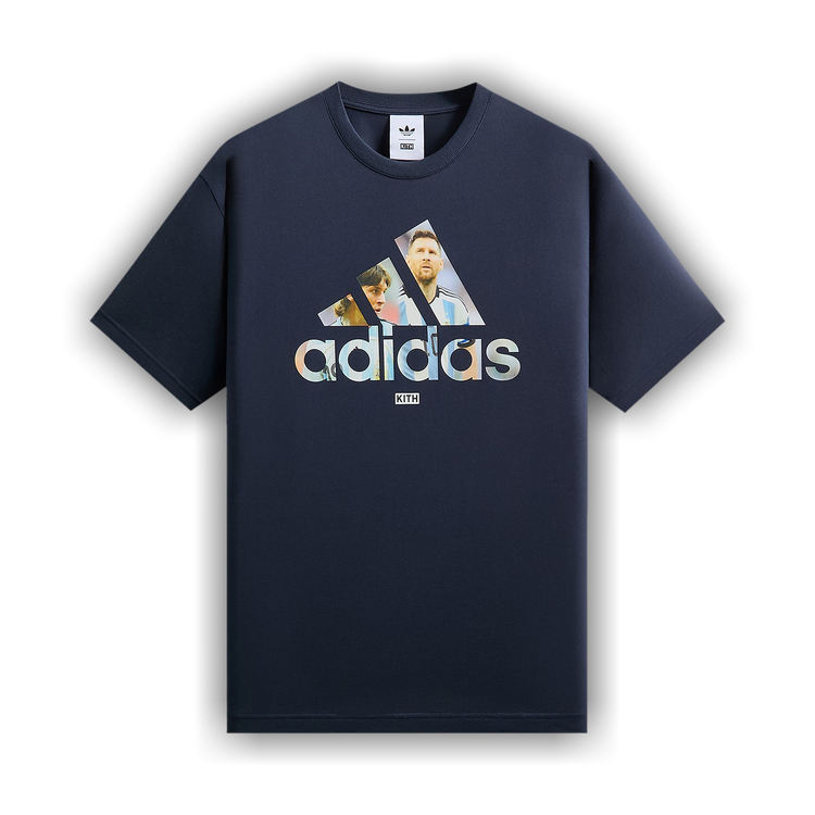 Buy Kith x Messi For Adidas Graphic Tee 'Night Navy' - ADKU4266 | GOAT