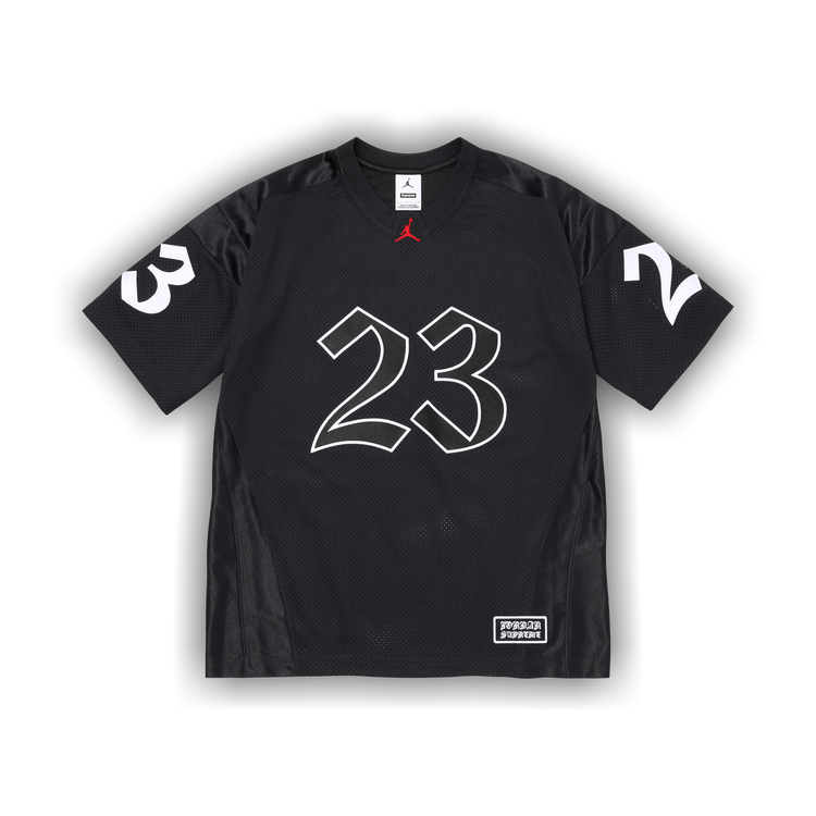 Buy Supreme x Jordan Warm Up Jersey 'Black' - SS26KN23 BLACK | GOAT CA