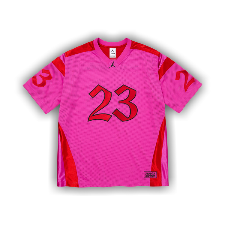 Buy Supreme x Jordan Warm Up Jersey 'Pink' - SS26KN23 PINK | GOAT CA
