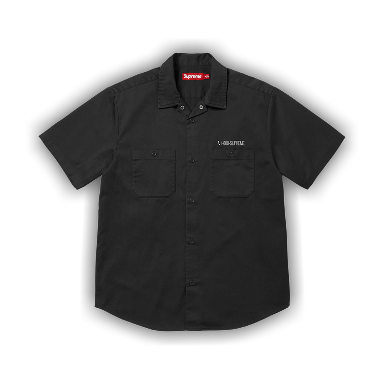 Buy Supreme Aoi Cyborg Short-Sleeve Work Shirt 'Black' - SS26S37