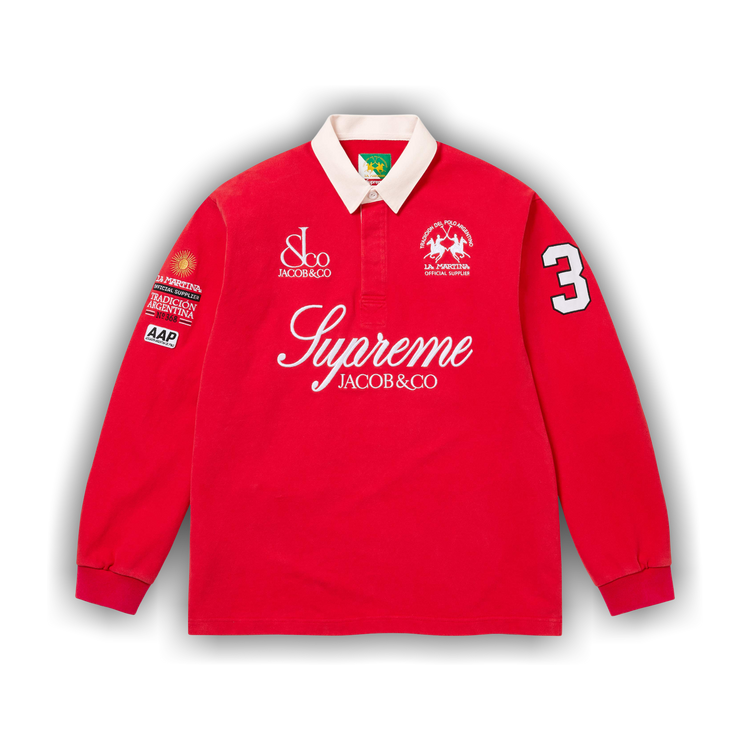 supreme rugby ラグビー　punkandyo fti Buy Supreme x La Martina x Jacob & Co Rugby 'Red' - SS26KN65 RED